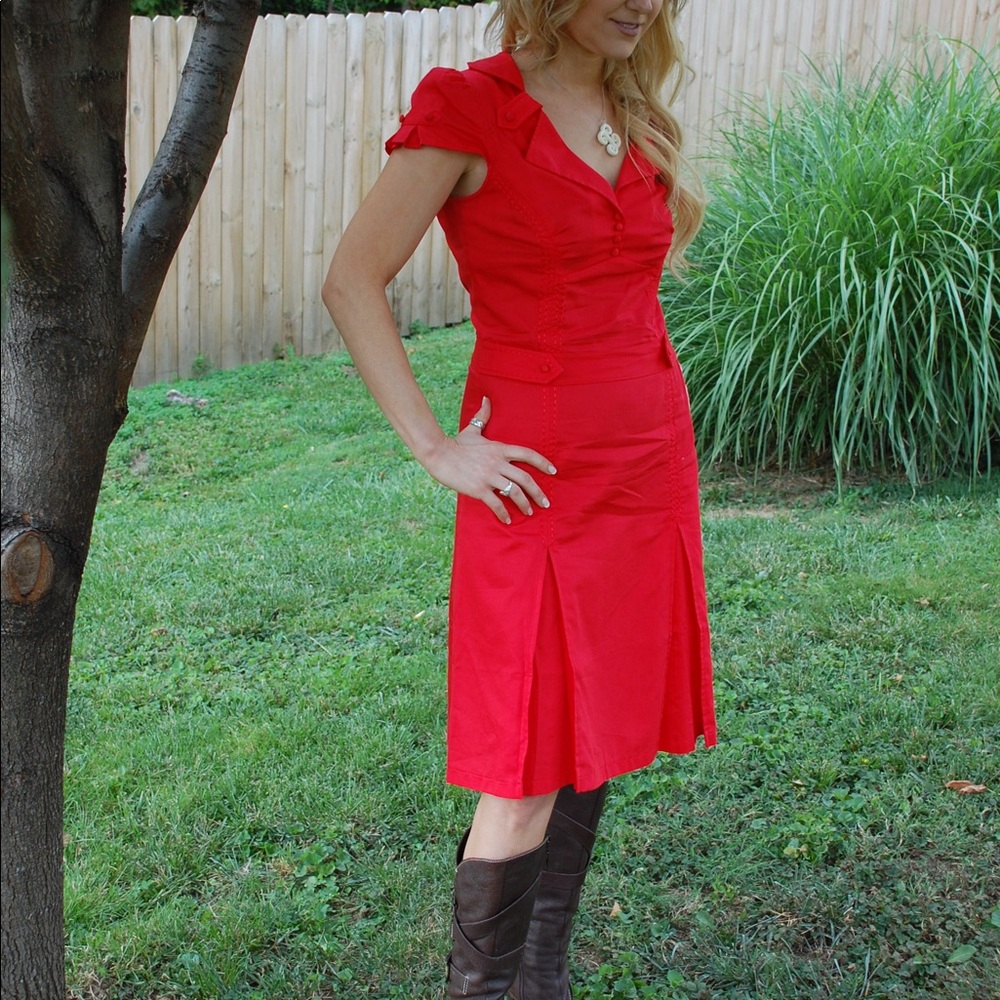 Red Mena Dress by Ted Baker